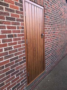 Golden Oak FORT Garage Side Door